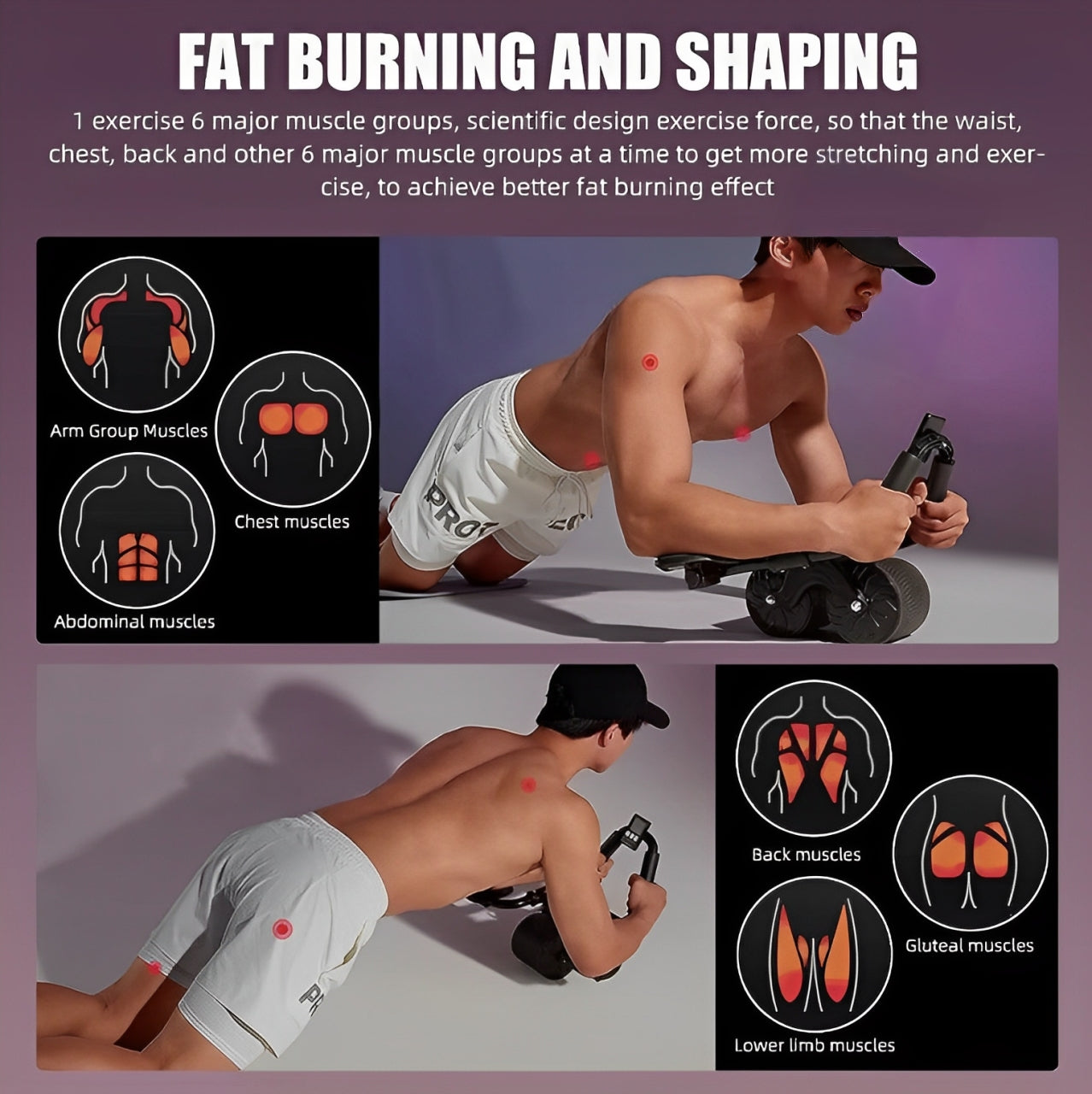 CoreFit Pro™ Ab Roller with LCD Tracker