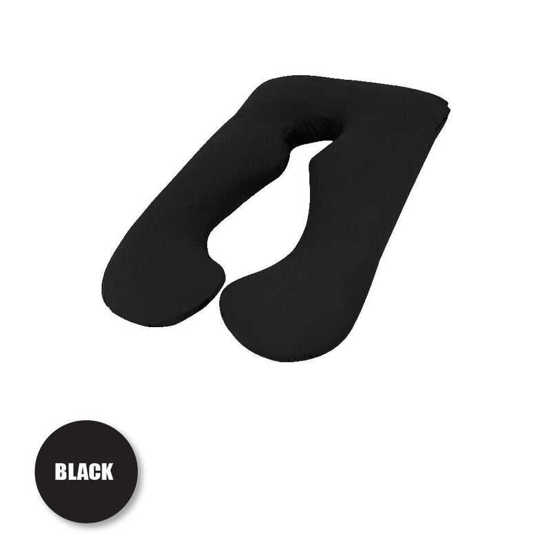 Shop Uaejj UAEJJ J-Shaped Full Body Pregnancy Pillow, Black